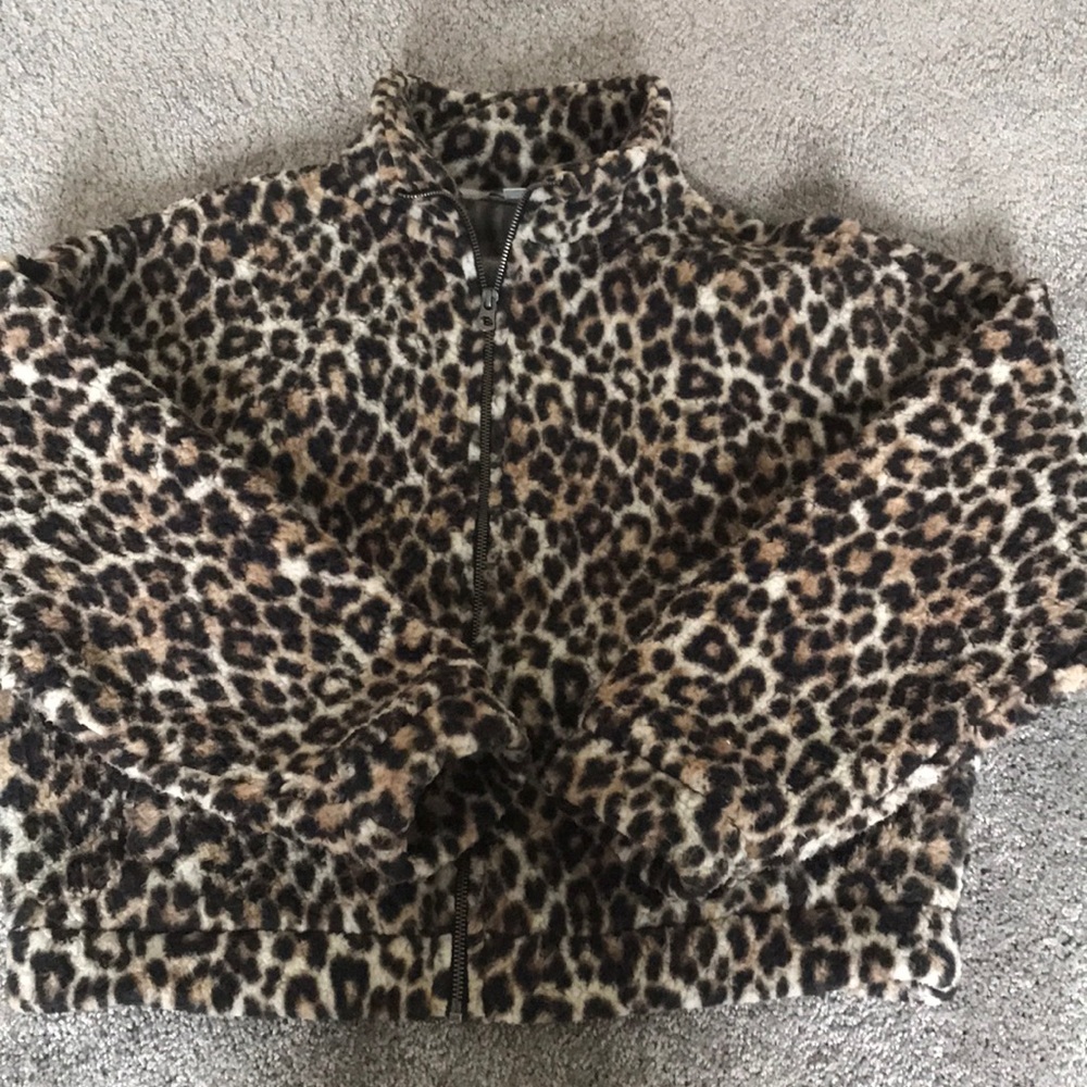 Leopard Zip Up